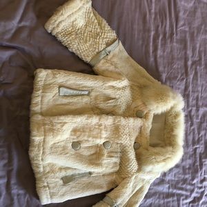 Rabbit fur coat